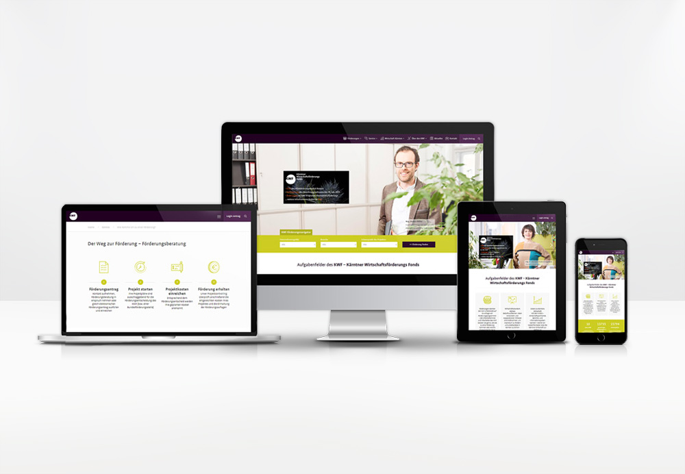 KWF Website - responsive Webdesign