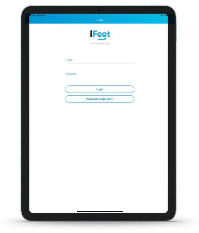 iFeet iPad App Screenshot
