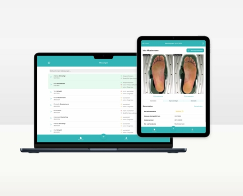 Orthofuß Web-App und Apple iPad App