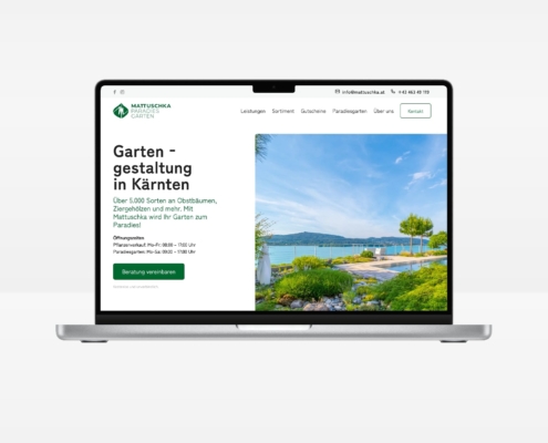 Gärtnerei Mattuschka Website